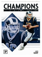 Jared Goff - Los Angeles Rams - Champions of Tomorrow (NFL Football Card) 2018 Panini # 10 Mint