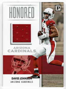 David Johnson - Arizona Cardinals - Honored Swatches Jersey (NFL Football Card) 2018 Panini # 13 Mint