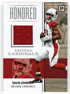 David Johnson - Arizona Cardinals - Honored Swatches Jersey (NFL Football Card) 2018 Panini # 13 Mint