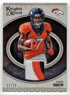 DaeSean Hamilton - Denver Broncos - Knights of the Round Rookie Memorabilia - Jersey (NFL Football Card) 2018 Panini # KR-DH Mint