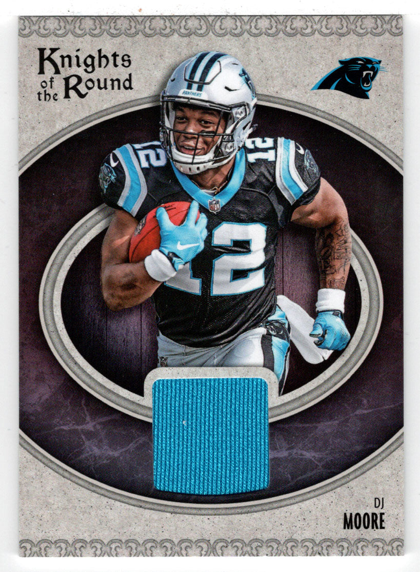 DJ Moore - Carolina Panthers - Knights of the Round Rookie Memorabilia - Jersey (NFL Football Card) 2018 Panini # KR-DM Mint