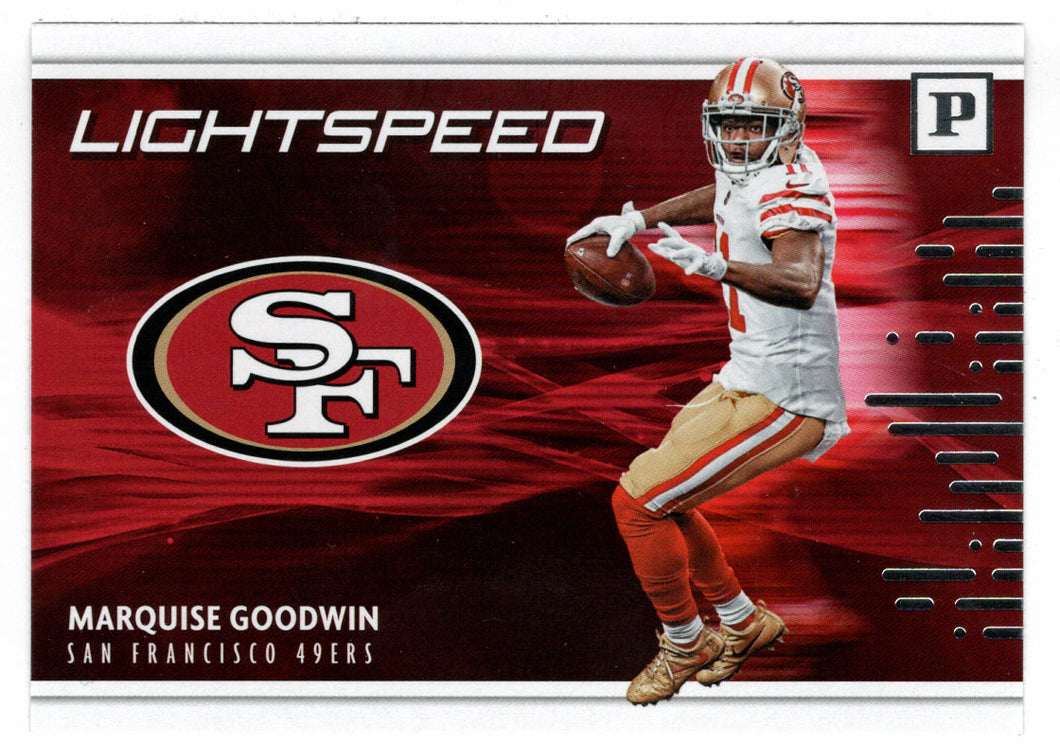 Marquise Goodwin - San Francisco 49ers - Lightspeed (NFL Football Card) 2018 Panini # 2 Mint