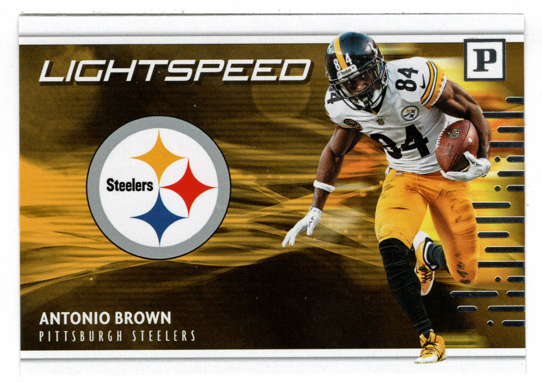Antonio Brown - Pittsburgh Steelers - Lightspeed (NFL Football Card) 2018 Panini # 11 Mint