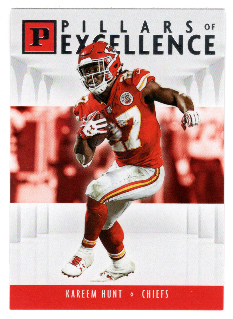 Kareem Hunt - Kansas City Chiefs - Pillars of Excellence (NFL Football Card) 2018 Panini # PI-KH Mint