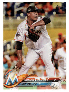 Edinson Volquez - Miami Marlins (MLB Baseball Card) 2018 Topps # 22 Mint