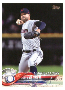 Corey Kluber - Cleveland Indians - League Leaders (MLB Baseball Card) 2018 Topps # 31 Mint