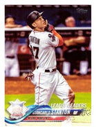 Giancarlo Stanton - Miami Marlins - League Leaders (MLB Baseball Card) 2018 Topps # 64 Mint