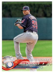 Carlos Carrasco - Cleveland Indians - League Leaders (MLB Baseball Card) 2018 Topps # 78 Mint