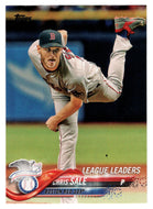 Chris Sale - Boston Red Sox - League Leaders (MLB Baseball Card) 2018 Topps # 129 Mint