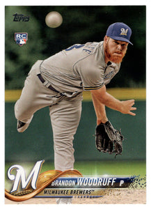 Brandon Woodruff RC - Milwaukee Brewers (MLB Baseball Card) 2018 Topps # 179 Mint