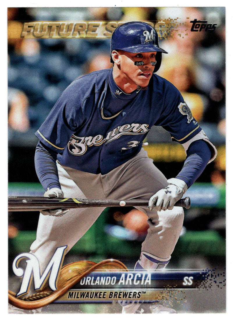 Orlando Arcia - Milwaukee Brewers (MLB Baseball Card) 2018 Topps # 196 Mint