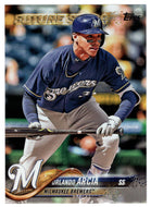 Orlando Arcia - Milwaukee Brewers (MLB Baseball Card) 2018 Topps # 196 Mint