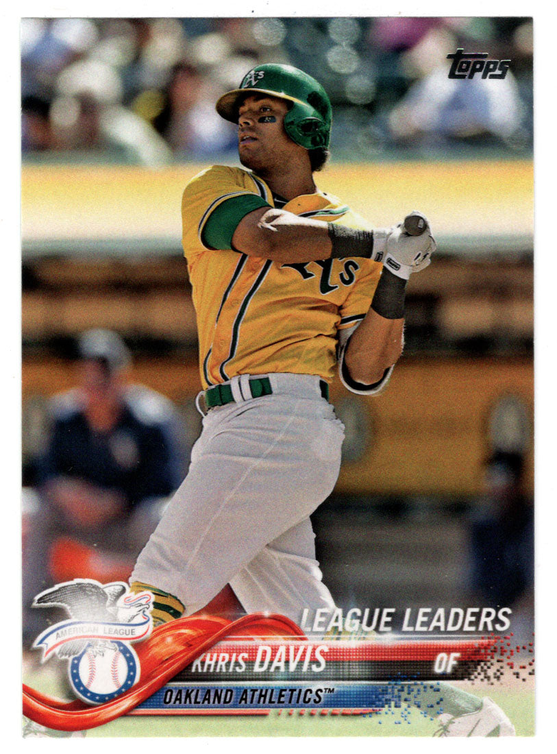 Khris Davis - Oakland Athletics - League Leaders (MLB Baseball Card) 2018 Topps # 218 Mint