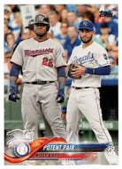 Eric Hosmer - Miguel Sano - Potent Pair (MLB Baseball Card) 2018 Topps # 262 Mint