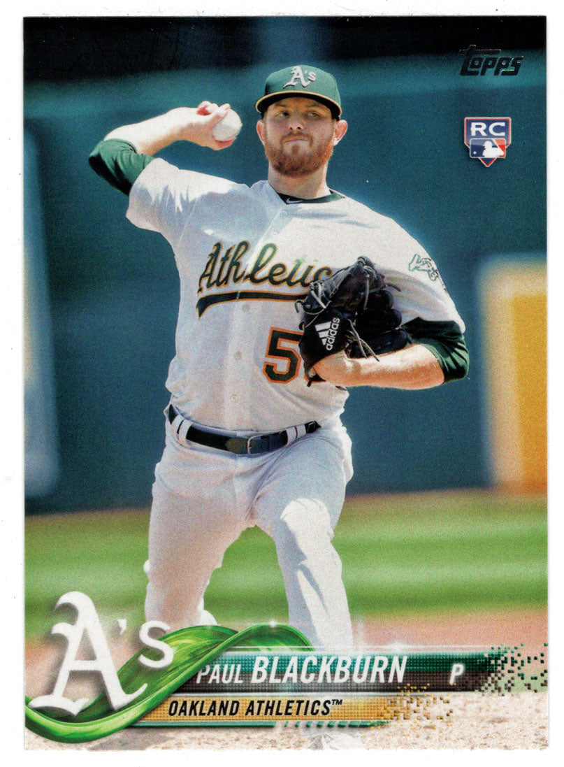 Paul Blackburn RC - Oakland Athletics (MLB Baseball Card) 2018 Topps # 272 Mint
