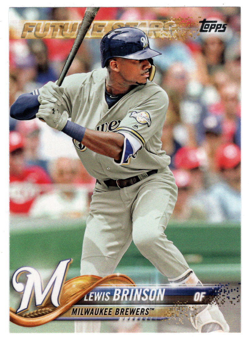 Lewis Brinson - Milwaukee Brewers - Future Stars (MLB Baseball Card) 2018 Topps # 296 Mint