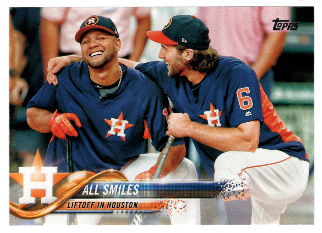 Yulieski Gurriel - Jake Marisnick - Houston Astros - All Smiles (MLB Baseball Card) 2018 Topps # 298 Mint
