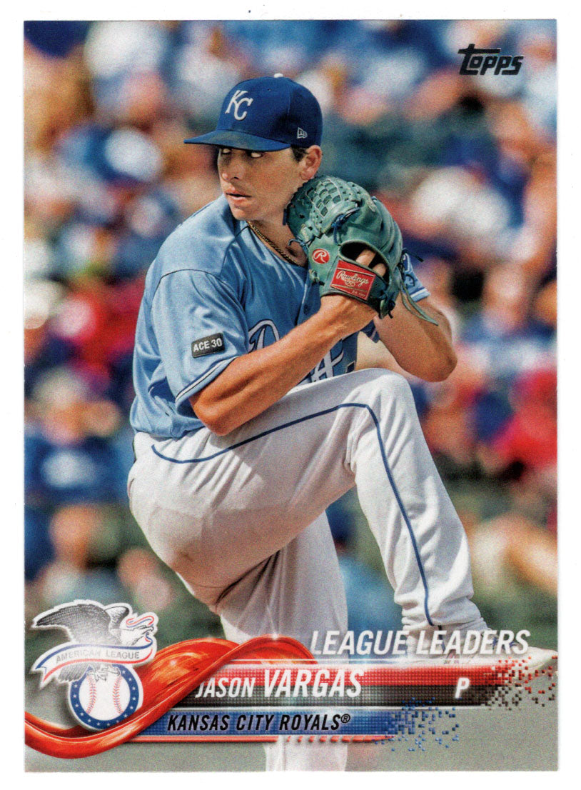 Jason Vargas - Kansas City Royals - League Leaders (MLB Baseball Card) 2018 Topps # 327 Mint
