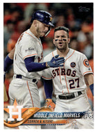 Carlos Correa - Jose Altuve - Houston Astros - Middle Infield Marvels (MLB Baseball Card) 2018 Topps # 361 Mint