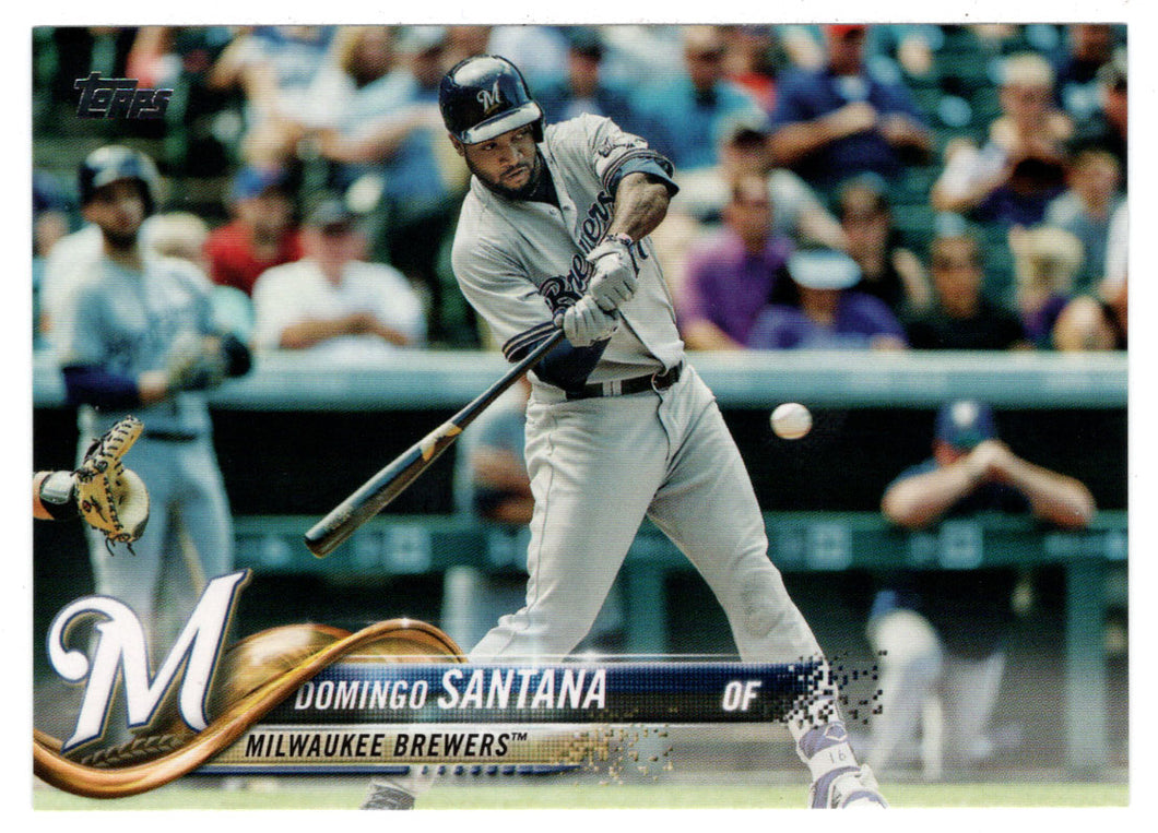Domingo Santana - Milwaukee Brewers (MLB Baseball Card) 2018 Topps # 377 Mint