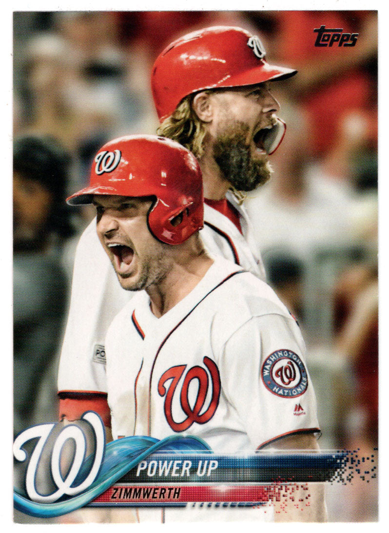Ryan Zimmerman - Jayson Werth - Washington Nationals - Power Up (MLB Baseball Card) 2018 Topps # 379 Mint