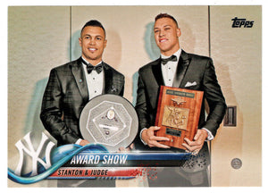 Aaron Judge - Giancarlo Stanton - New York Yankees - Award Show (MLB Baseball Card) 2018 Topps # 389 Mint