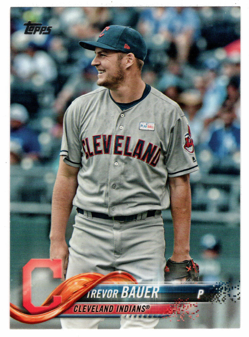 Trevor Bauer - Cleveland Indians (MLB Baseball Card) 2018 Topps # 413 Mint