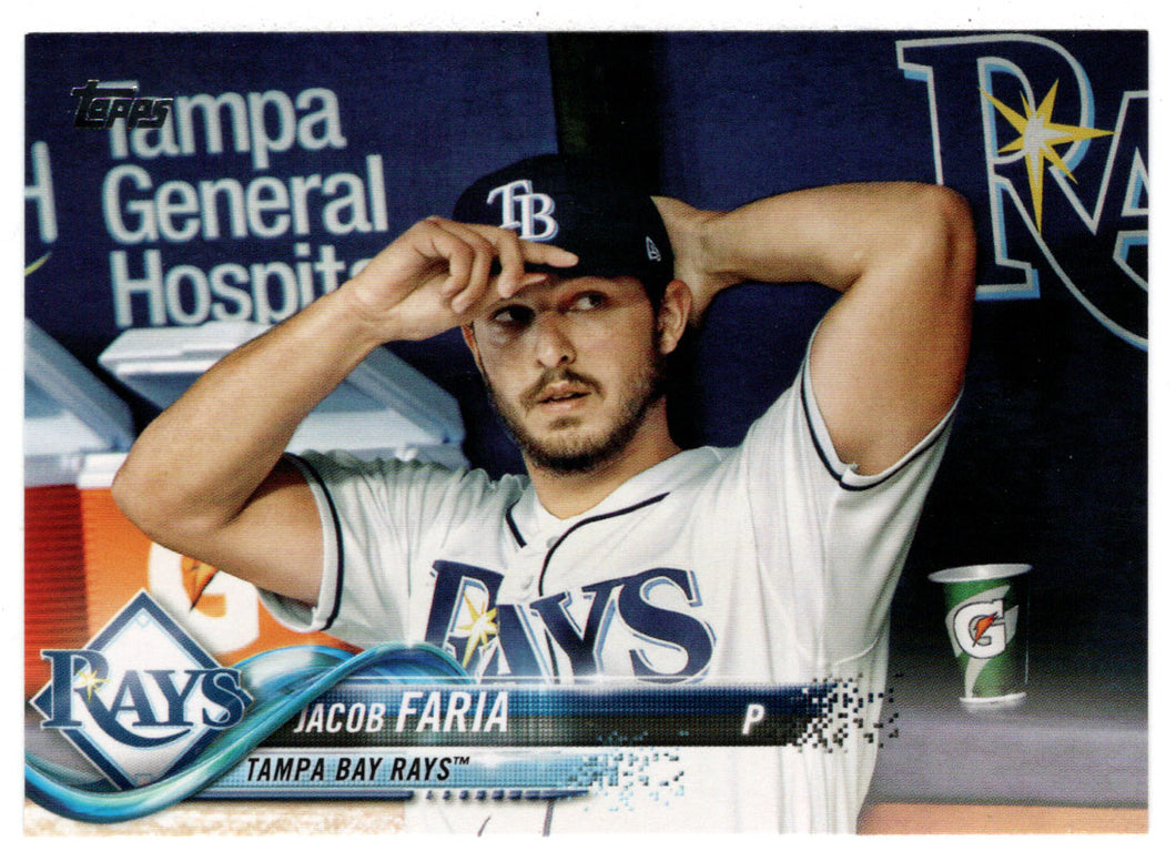 Jacob Faria - Tampa Bay Rays (MLB Baseball Card) 2018 Topps # 426 Mint