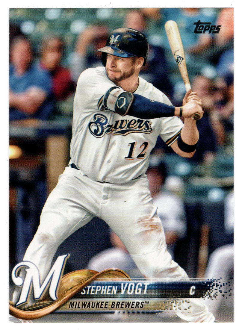 Stephen Vogt - Milwaukee Brewers (MLB Baseball Card) 2018 Topps # 438 Mint
