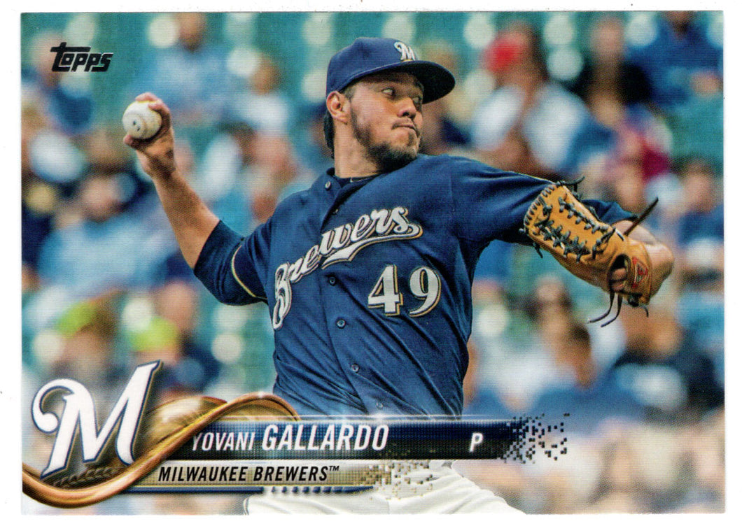 Yovani Gallardo - Milwaukee Brewers (MLB Baseball Card) 2018 Topps # 458 Mint