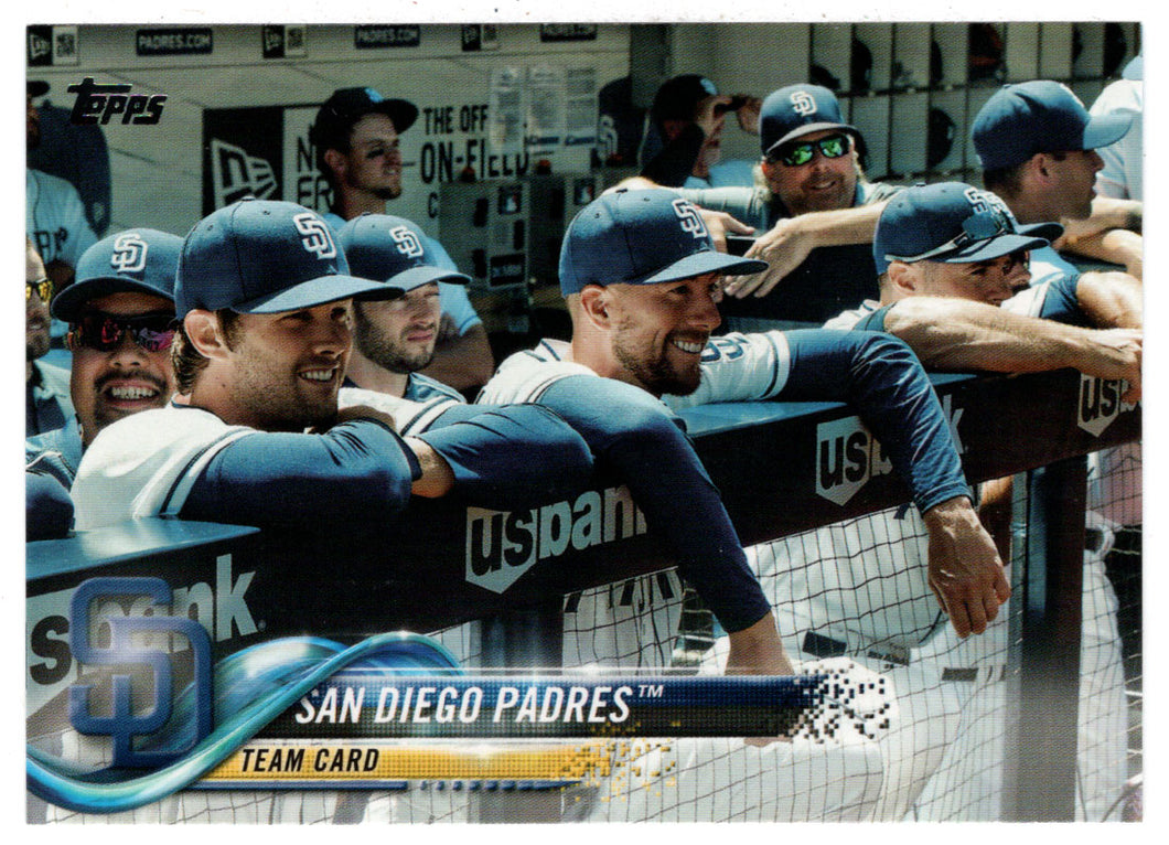 San Diego Padres Team Card (MLB Baseball Card) 2018 Topps # 465 Mint