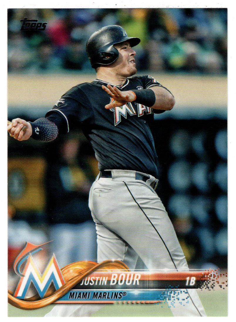 Justin Bour - Miami Marlins (MLB Baseball Card) 2018 Topps # 499 Mint