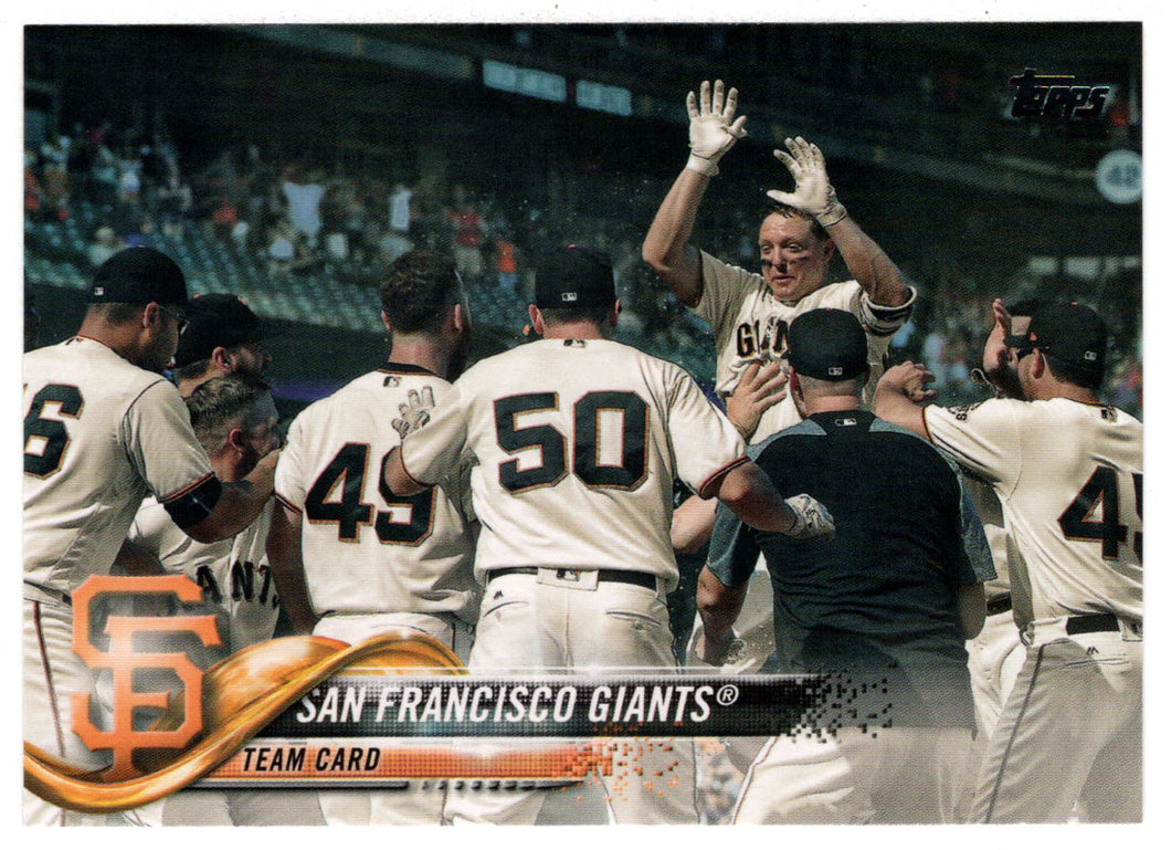 San Francisco Giants Team Card (MLB Baseball Card) 2018 Topps # 536 Mint