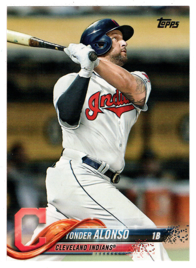 Yonder Alonso - Cleveland Indians (MLB Baseball Card) 2018 Topps # 554 Mint