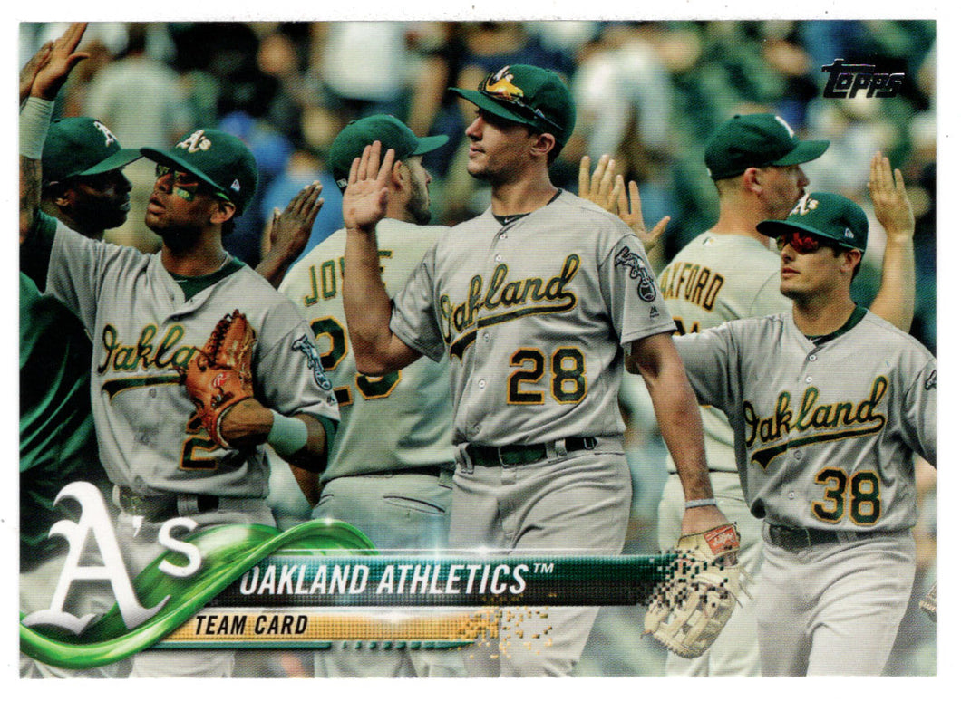Oakland Athletics Team Card (MLB Baseball Card) 2018 Topps # 580 Mint