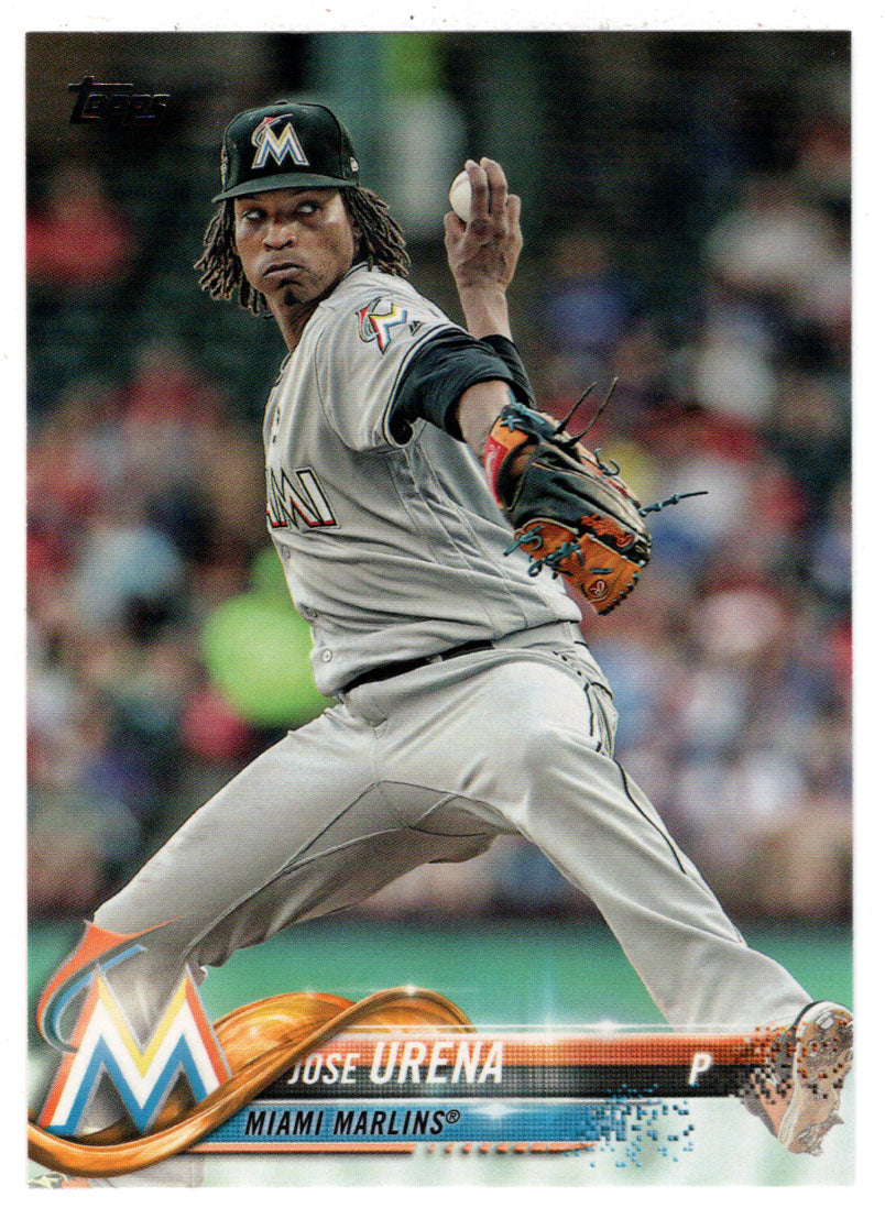 Jose Urena - Miami Marlins (MLB Baseball Card) 2018 Topps # 647 Mint