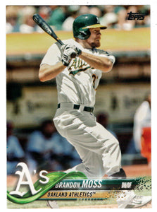 Brandon Moss - Oakland Athletics (MLB Baseball Card) 2018 Topps # 677 Mint