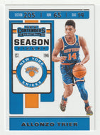 Allonzo Trier - New York Knicks (NBA Basketball Card) 2019-20 Panini Contenders # 4 Mint
