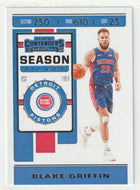Blake Griffin - Detroit Pistons (NBA Basketball Card) 2019-20 Panini Contenders # 10 Mint