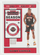 Clint Capela - Houston Rockets (NBA Basketball Card) 2019-20 Panini Contenders # 18 Mint