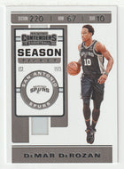 DeMar DeRozan - San Antonio Spurs (NBA Basketball Card) 2019-20 Panini Contenders # 25 Mint