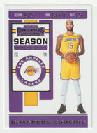 DeMarcus Cousins - Los Angeles Lakers (NBA Basketball Card) 2019-20 Panini Contenders # 26 Mint