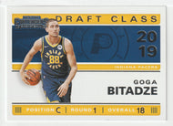 Goga Bitadze - Indiana Pacers - Draft Class of 2019 (NBA Basketball Card) 2019-20 Panini Contenders # 18 Mint