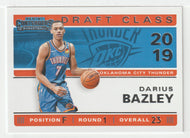 Darius Bazley - Oklahoma City Thunder - Draft Class of 2019 (NBA Basketball Card) 2019-20 Panini Contenders # 29 Mint