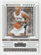 Bruce Bowen - San Antonio Spurs - Winning Ticket (NBA Basketball Card) 2019-20 Panini Contenders # 28 Mint