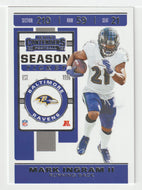Mark Ingram II - Baltimore Ravens (NFL Football Card) 2019 Panini Contenders # 17 Mint