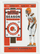Myles Garrett - Cleveland Browns (NFL Football Card) 2019 Panini Contenders # 19 Mint