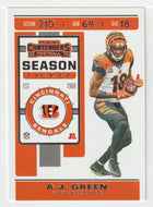 A.J. Green - Cincinnati Bengals (NFL Football Card) 2019 Panini Contenders # 26 Mint