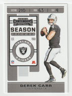 Derek Carr - Oakland Raiders (NFL Football Card) 2019 Panini Contenders # 42 Mint