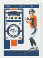 Joe Flacco - Denver Broncos (NFL Football Card) 2019 Panini Contenders # 45 Mint